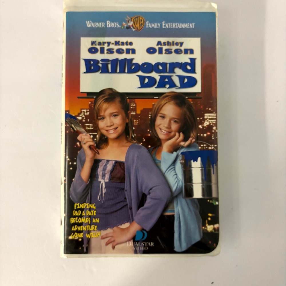 Billboard Dad VHS Mary-Kate Ashley Olsen 1998 Warner Bros Family Comedy 36519